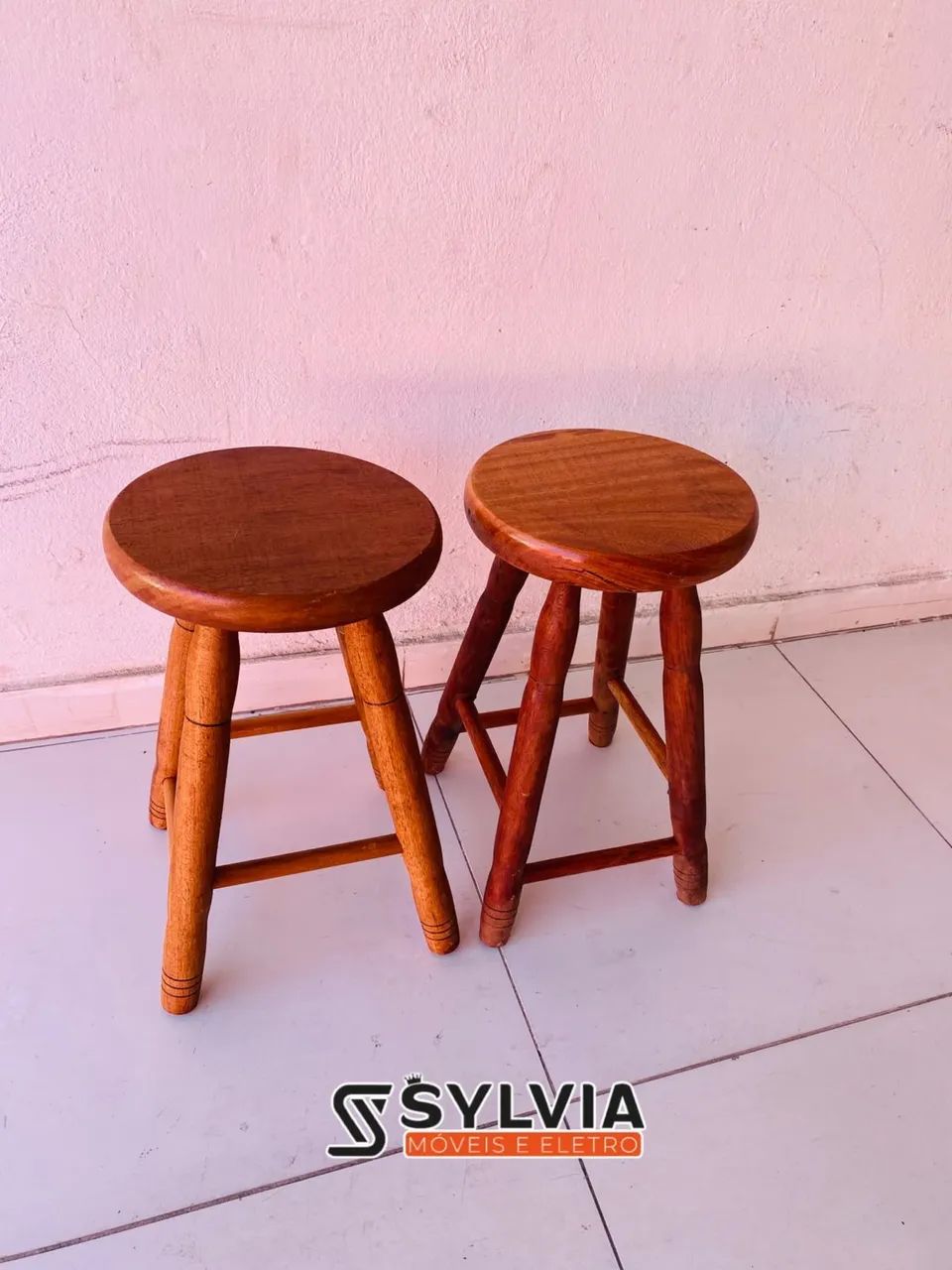 BANCO MÉDIO DE MADEIRA 50 CM - Foto 4