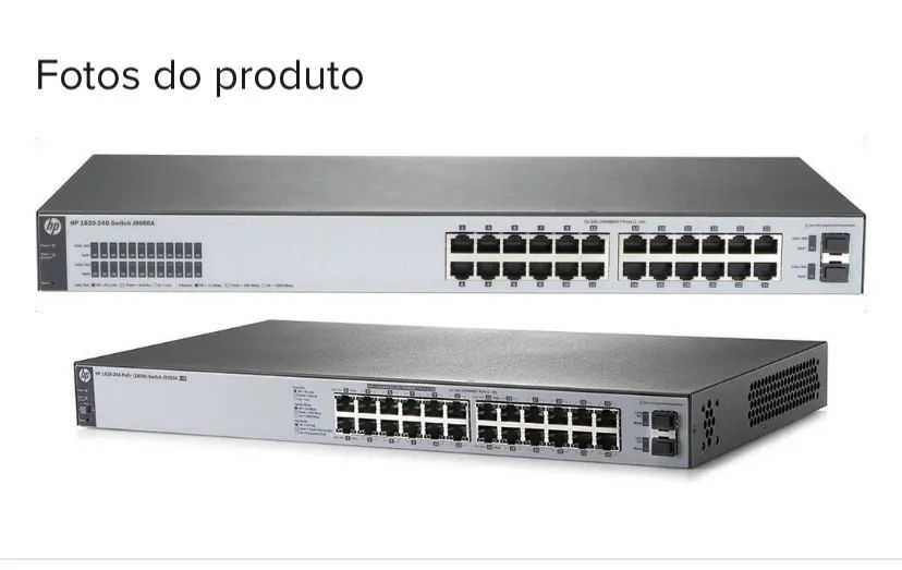 Switch de rede HP 1820 24 portas - J9980A 