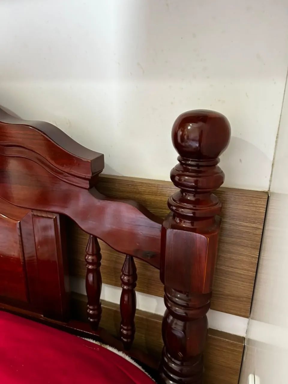 Cama de Casal de Madeira Maciça Com Colchão - Foto 5