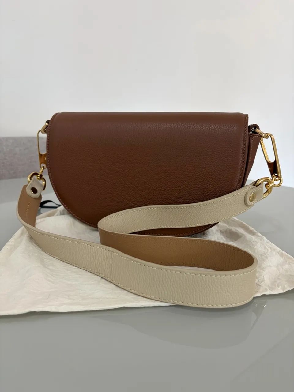 Bolsa escudero couro marrom - Foto 2