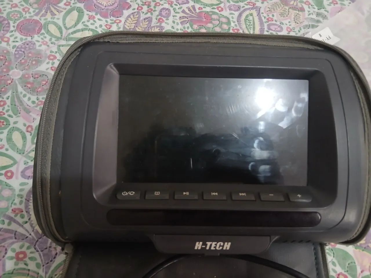 Encosto de cabeça automotivo com tela LCD 7 polegadas
