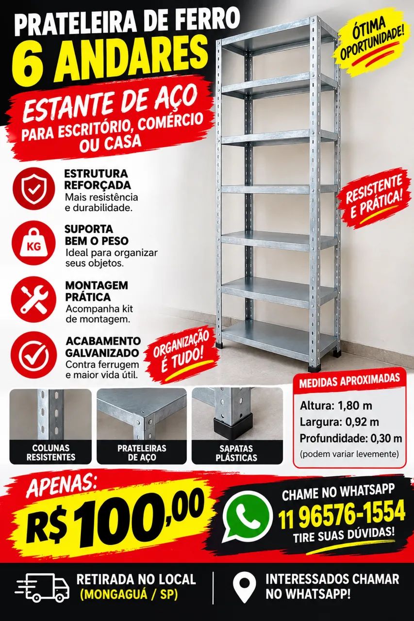 Prateleira de ferro 