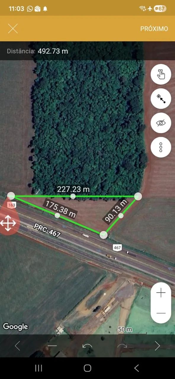 Area industrial 7900 m2 na BR 163