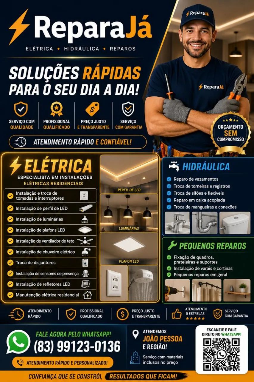 Eletricista - Reparo - Instalação - Manutenção