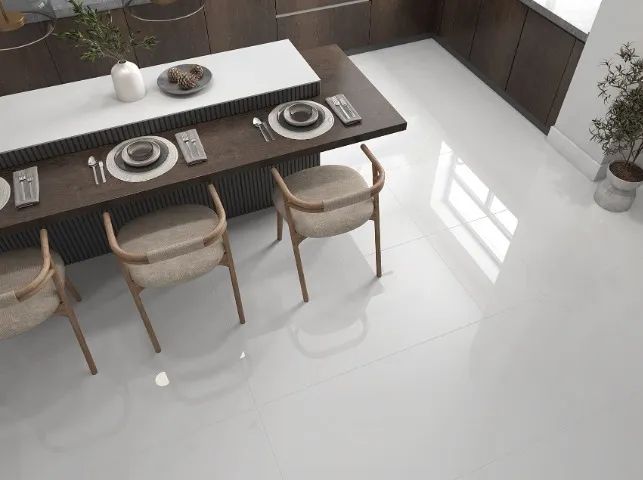 Piso retificado 60x120 "Branco polido" - R$54,90 o m² - Foto 3