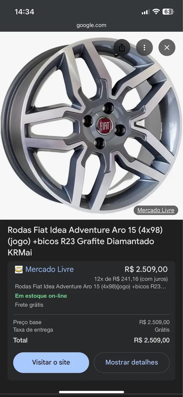 Rodas Linha Fiat Idea - 15