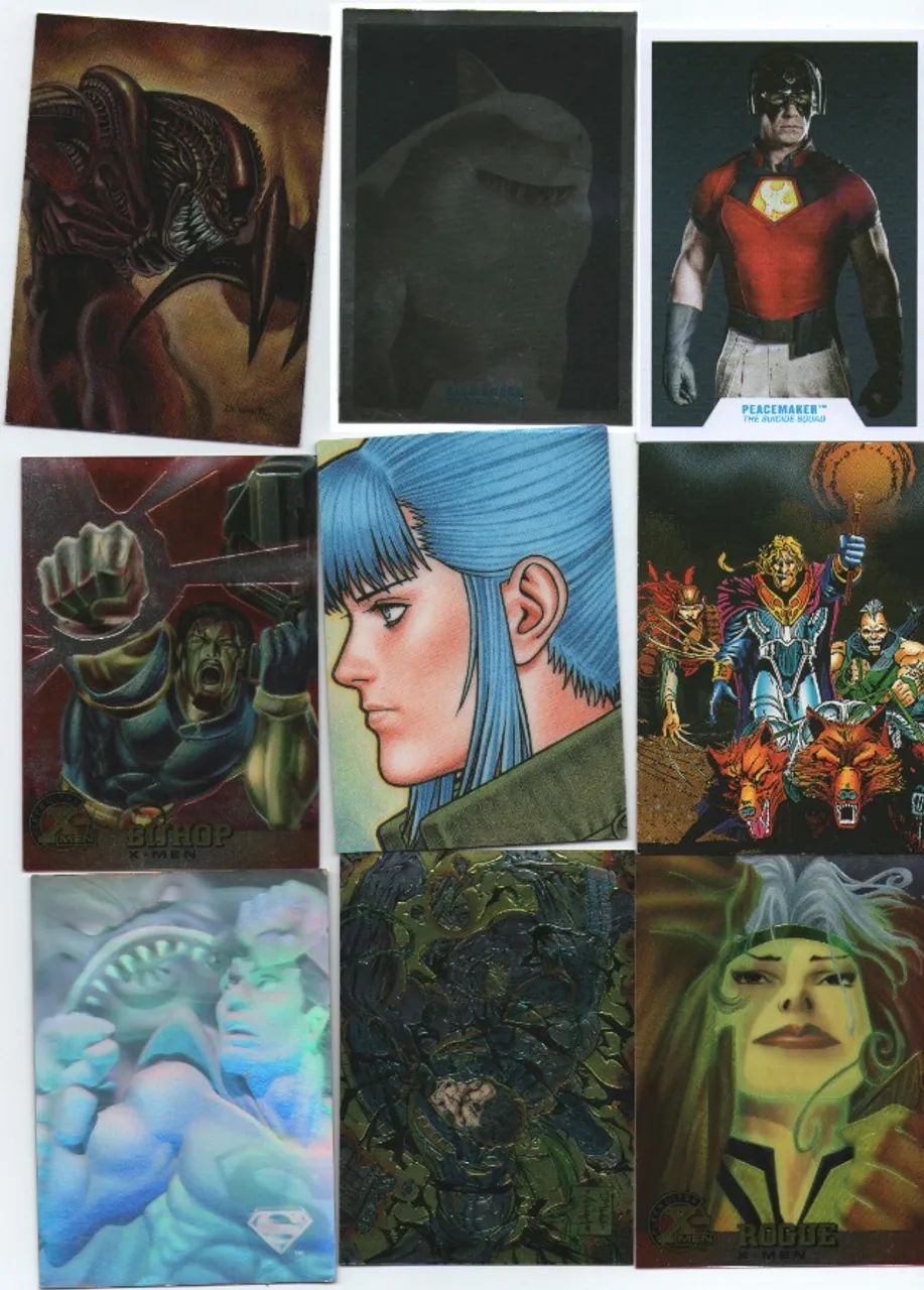 Cards Marvel DC e Etc...