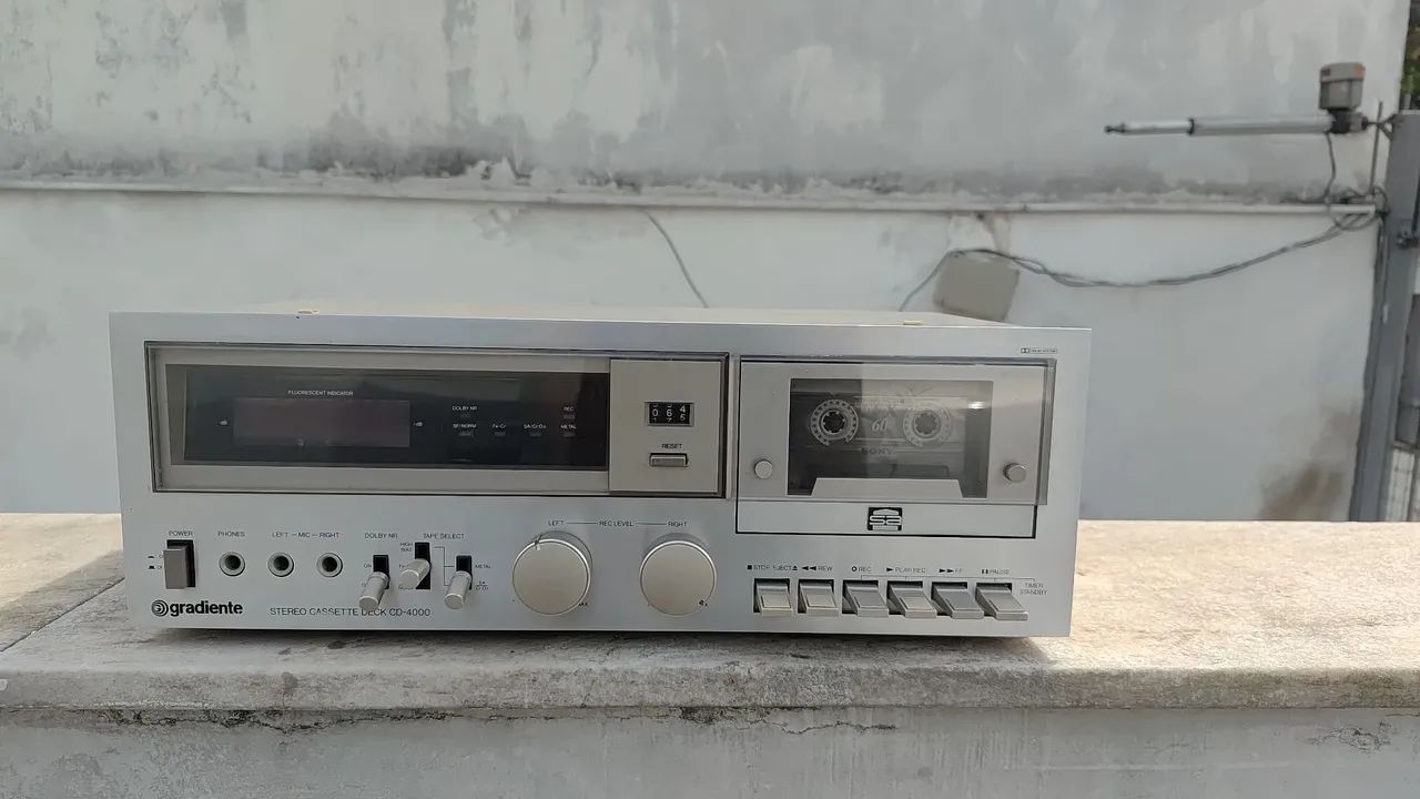 Tape deck gradiente cd4000 funcionando revisado