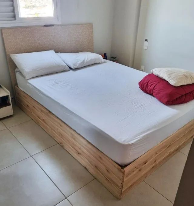 Box Cama Casal Madeira Rustica - Foto 2