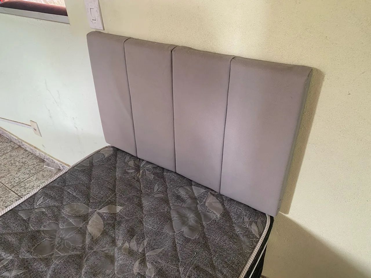 Cama box com colchão e cabeceira solteiro. - Foto 4