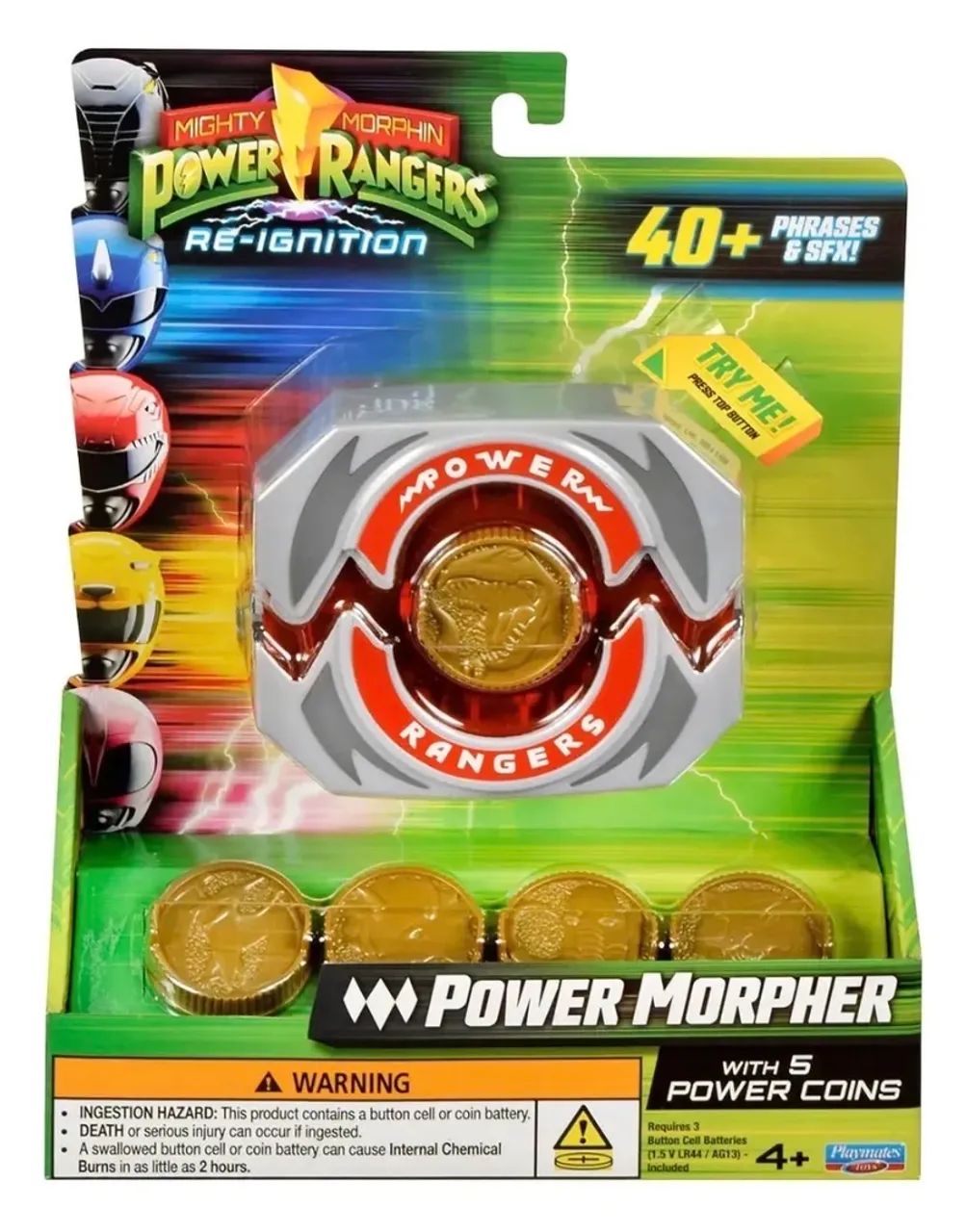 Power Rangers - Morfador do Poder + 5 Moedas - Playmates