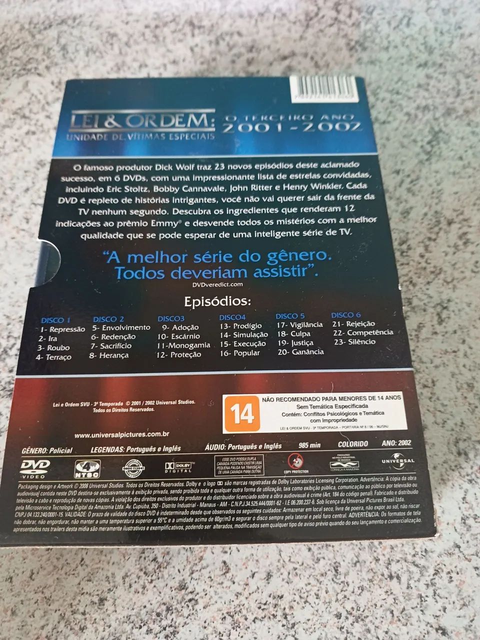 Box DVD original terceiro ano 