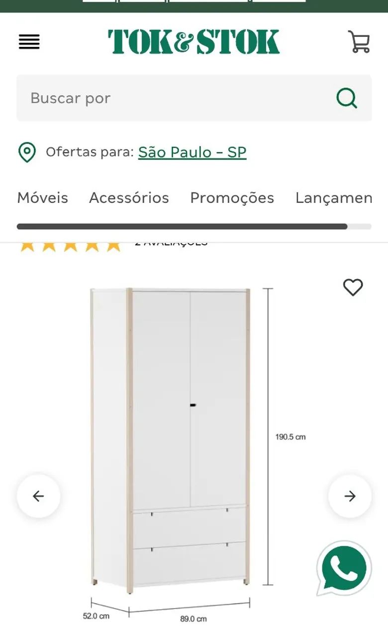 Móveis quarto infantil Tok stok - Foto 2