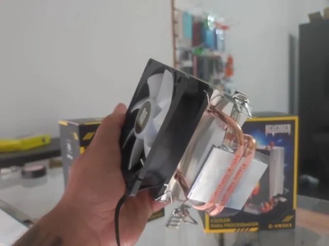 Cooler p/ processador de torre p/ intel e AMD - Novo  - Foto 2