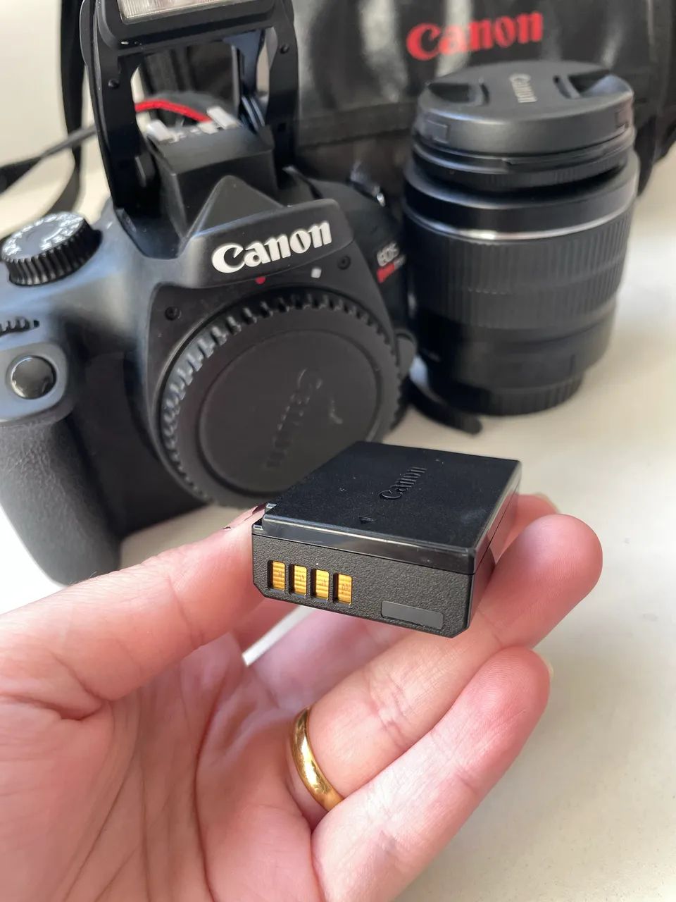 CAMERA CANON T100 KIT COMPLETO  - Foto 4