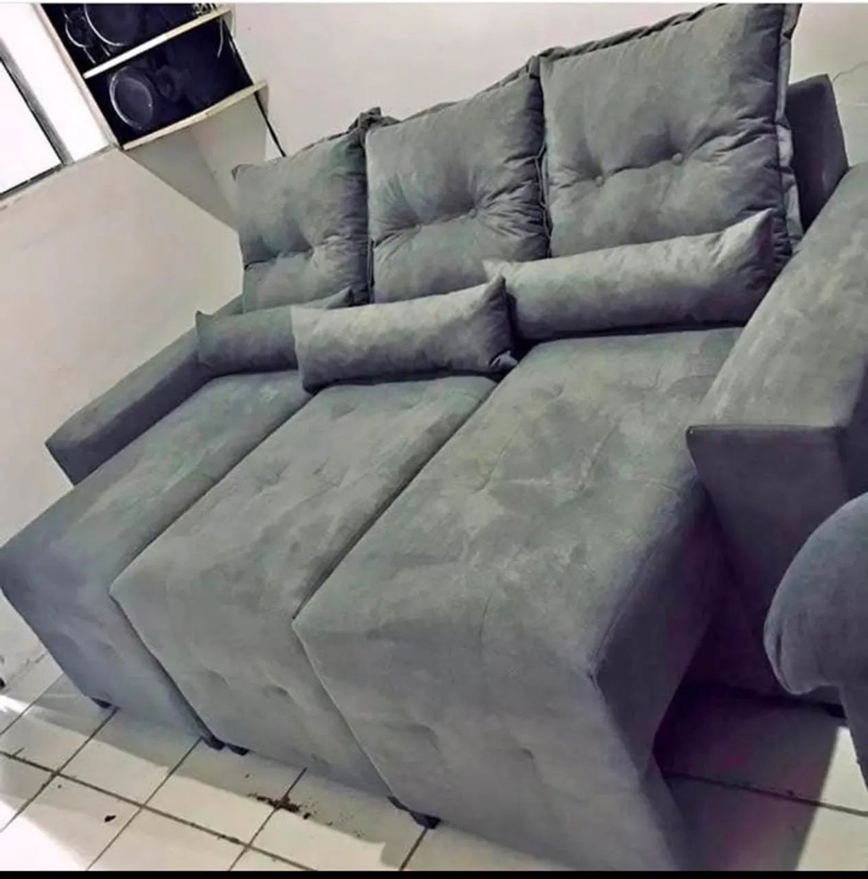 Sofá retrátil 3 lugares da fábrica  - Foto 3