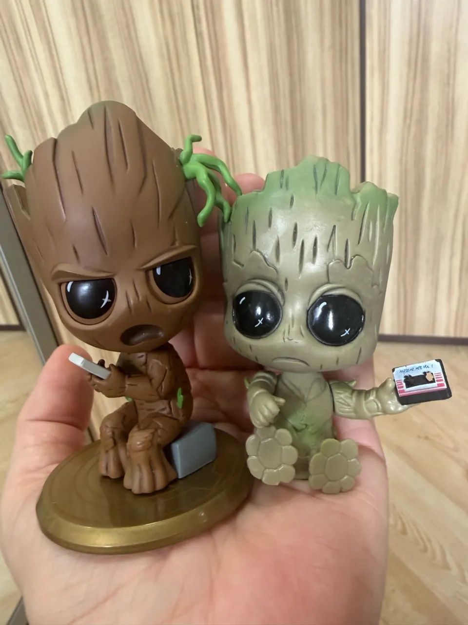 Duas figuras Groot bobblehead - Foto 2