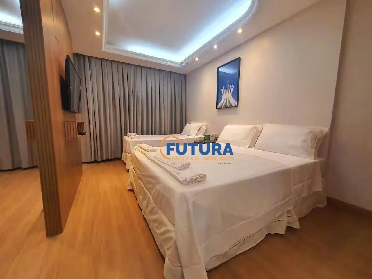Flat 44 m² - Ed Kubitschek Plaza 100% Mobiliado e reformado - Foto 4
