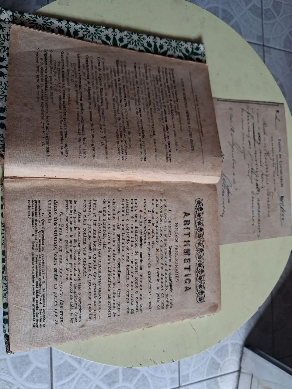 Livro de aritmética. Antigo 1923 - Foto 3