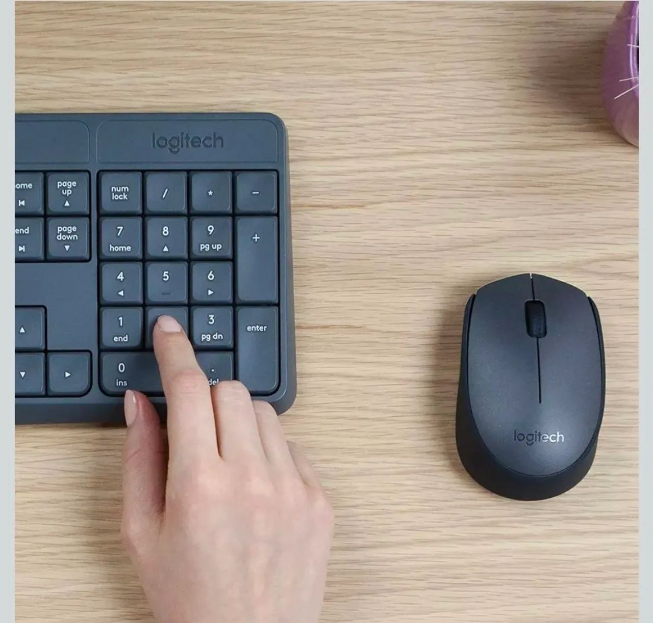 Teclado e Mouse sem fio Logitech MK235 - Foto 4