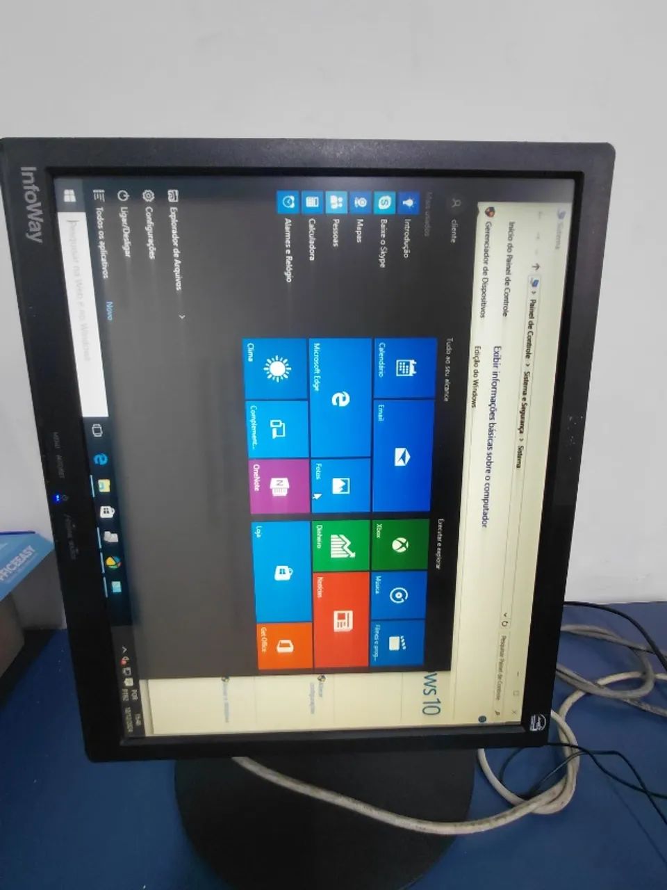 Monitor 17 Saida DVI e Vga Funciona na Horizontal e Vertical Perfeito - Foto 2
