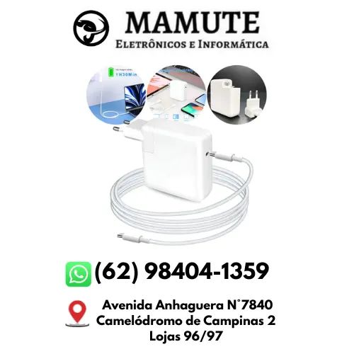 Fonte Carregador Para Macbook Pro 2016 2017 Usb Tipo C