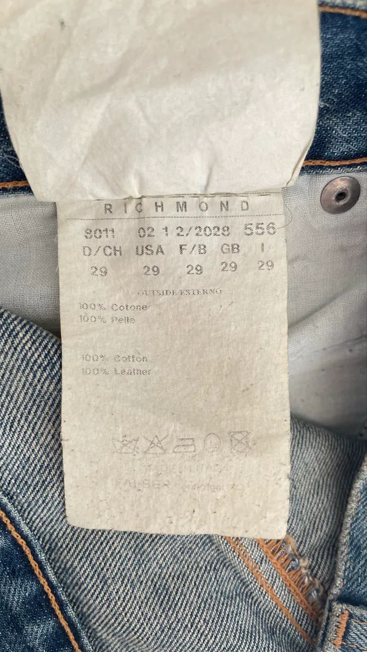 Calça John Richmond com couro - Foto 5