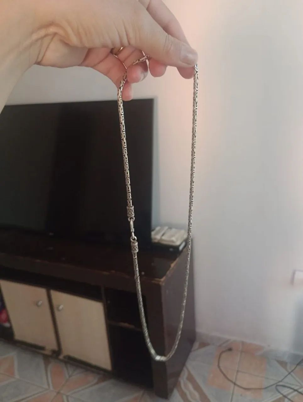 Corrente prata 925 peruana  - Foto 2