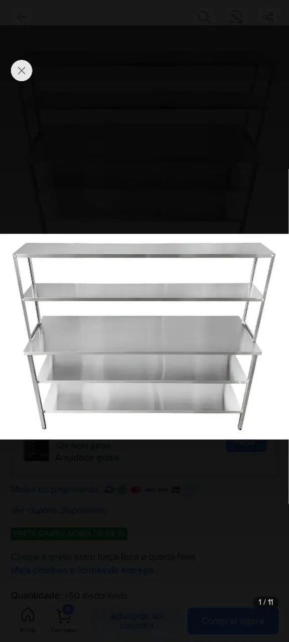 Balcão de inox  - Foto 2