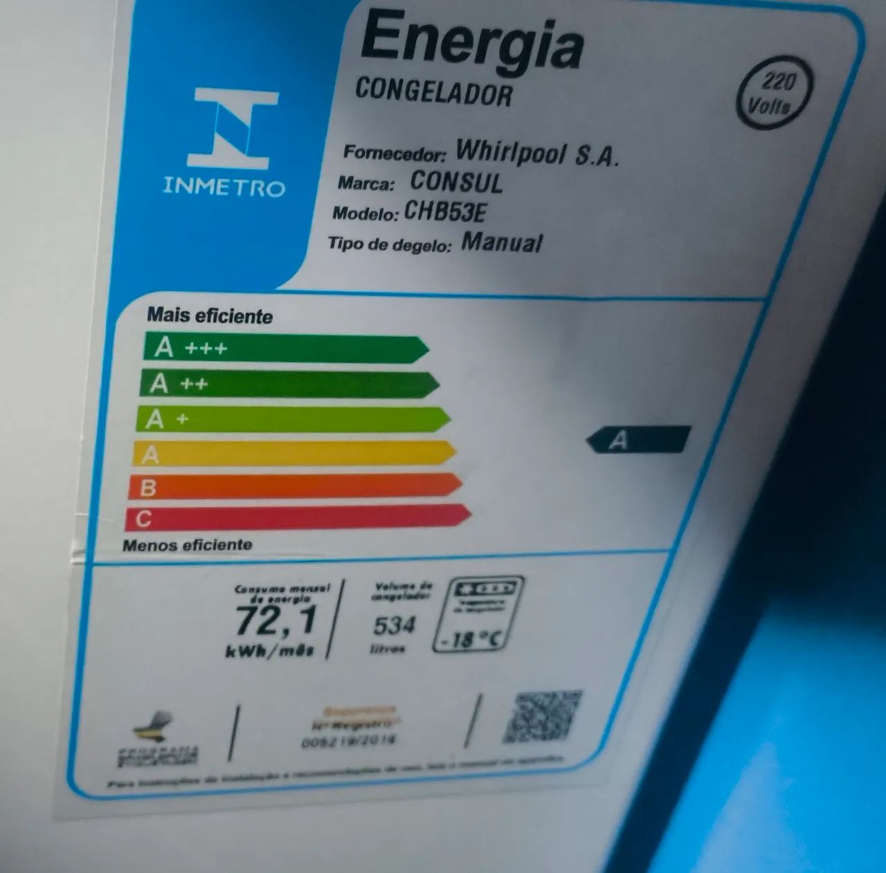 Freezer CONSUL 534 litros - Geladeiras e Freezers - Setor Meireles