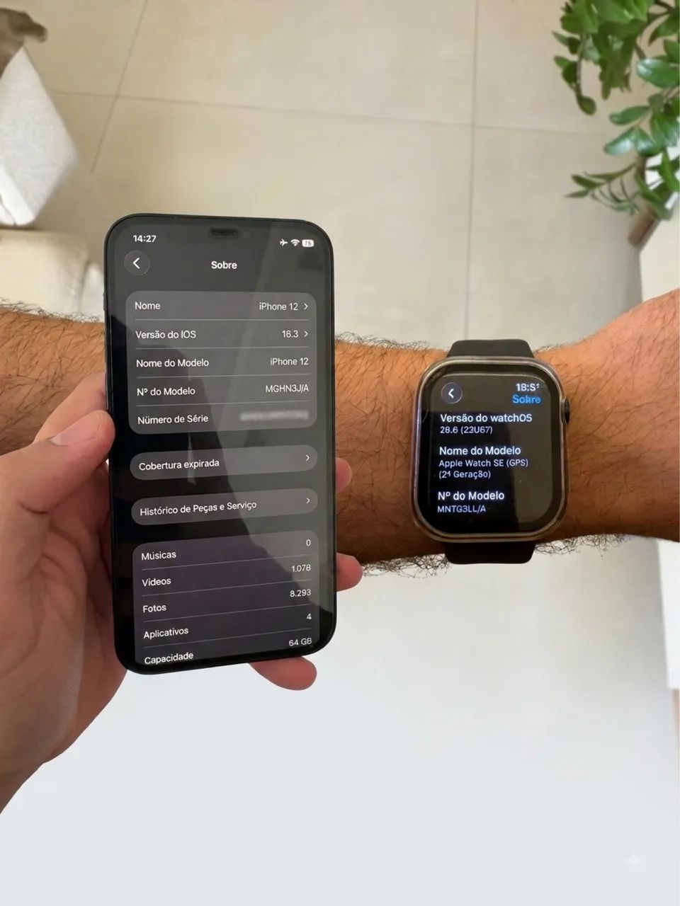 iPhone 12 64GB + Apple Watch SE 2a Geração - Foto 2