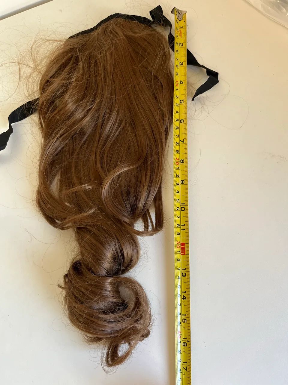 Aplique extensão cabelo 45cm loiro castanho 