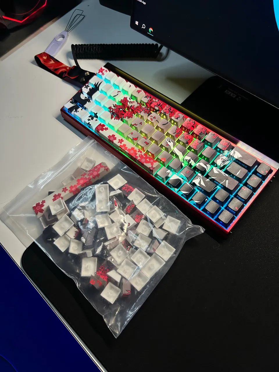 KIT KEYCAPS SAKURA PBT (novo) - Foto 4