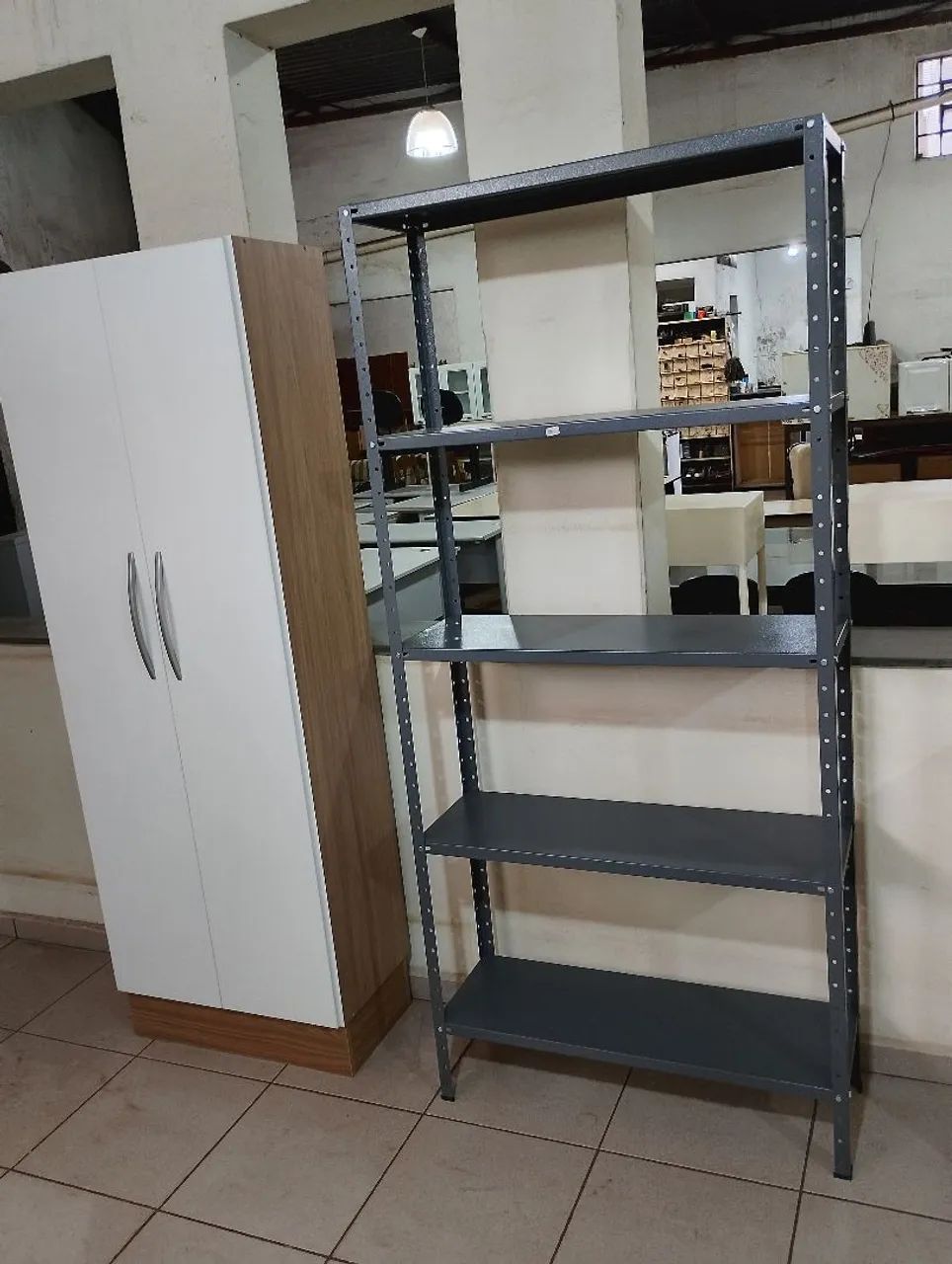 Prateleira de aço com reforço.Temos várias opções.Entrega grátis para ribeirão preto sp... - Foto 4