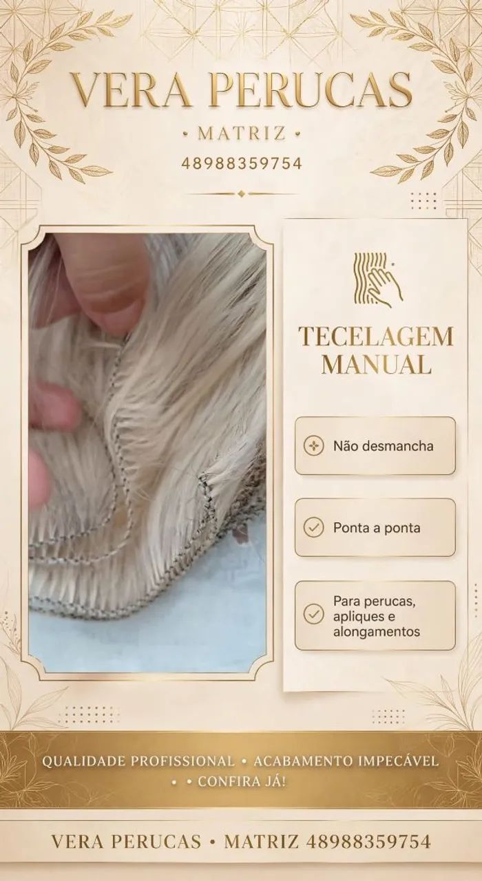 TECELAGEM MANUAL DE CABELO  - Foto 5
