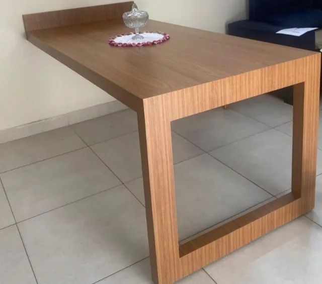 MESA DE JANTAR MDF AMADEIRADO LOURO FREIJÓ