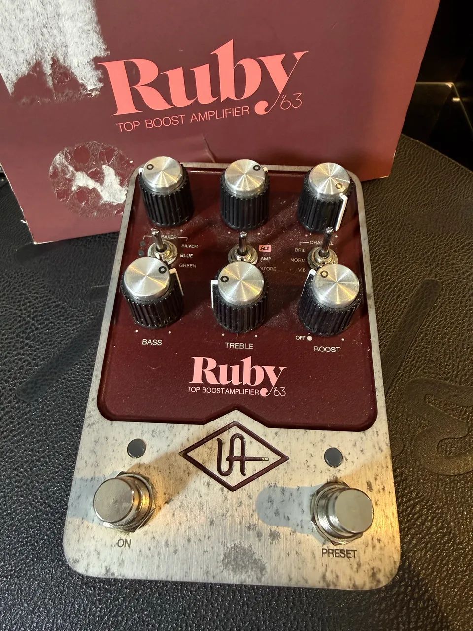Pedal universal audio ruby vox manchado - Foto 2