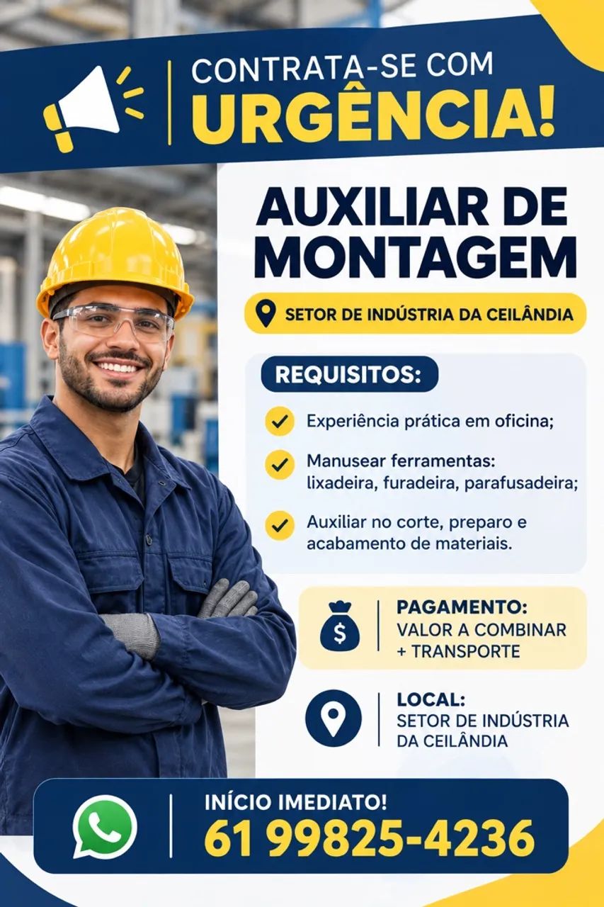 Auxiliar de montagem 