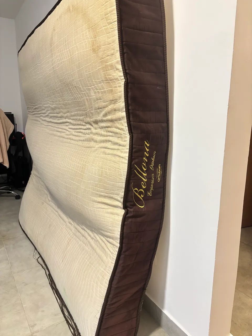 Cama King size + colchão Ortobom - Foto 4