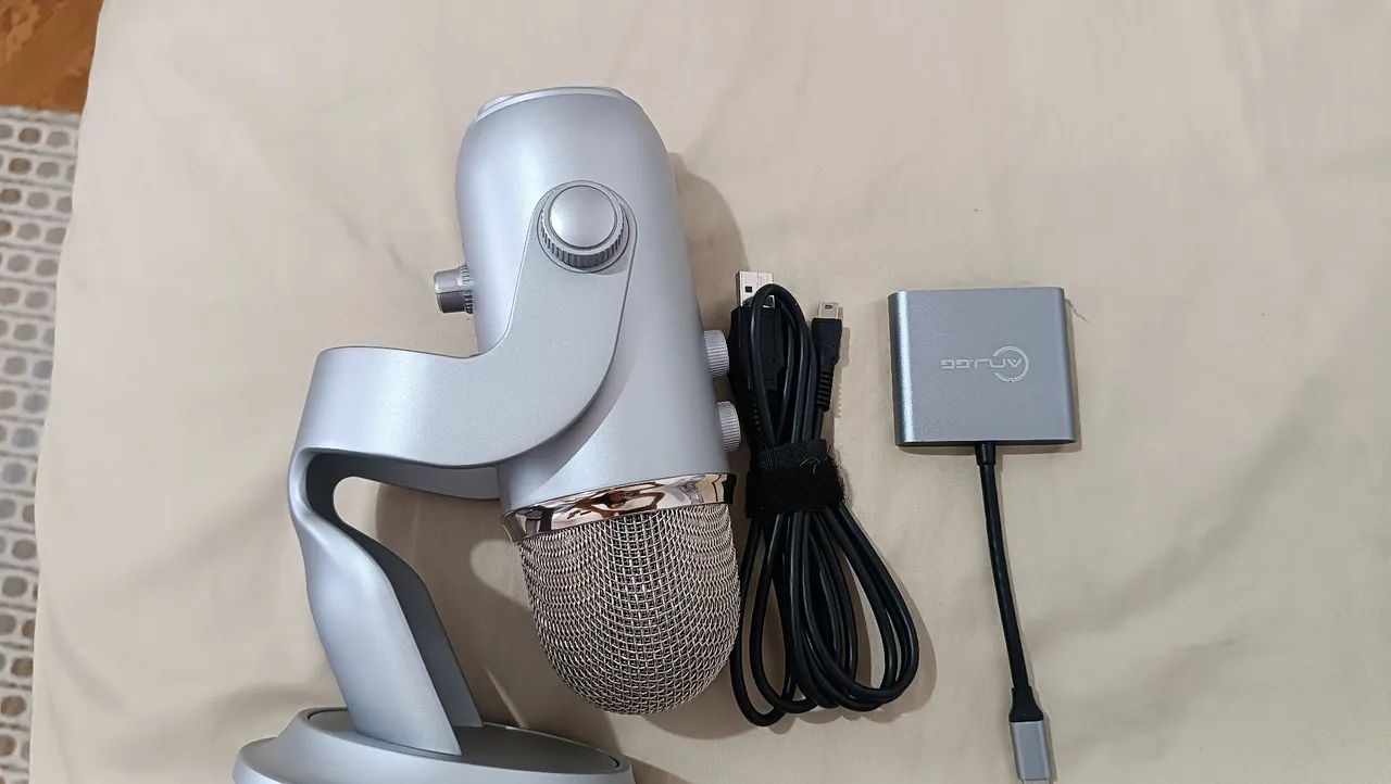 Microfone Novo USB Blue Yeti - Foto 3