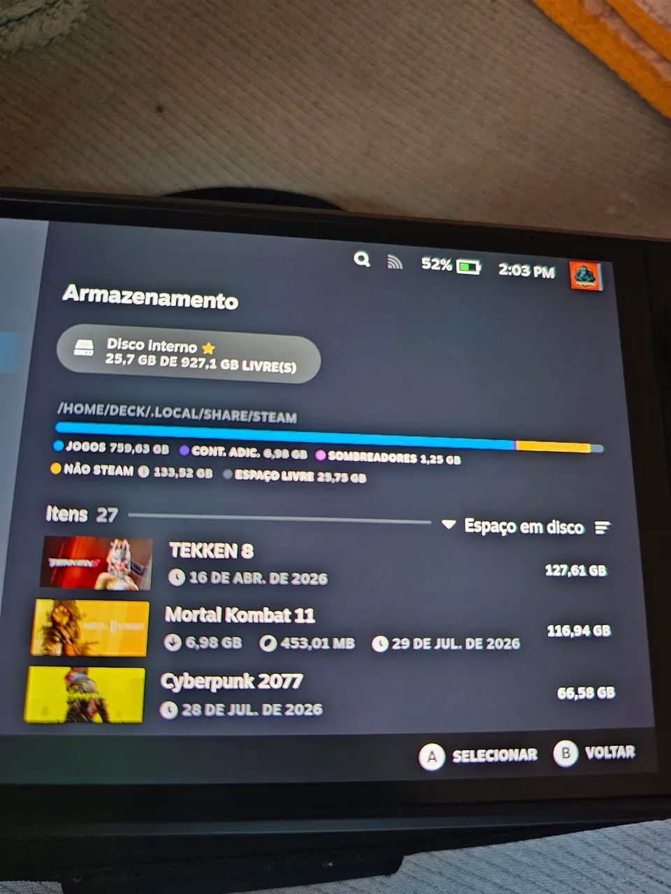 Steam Deck Oled 1tb ótimo estado - Foto 3