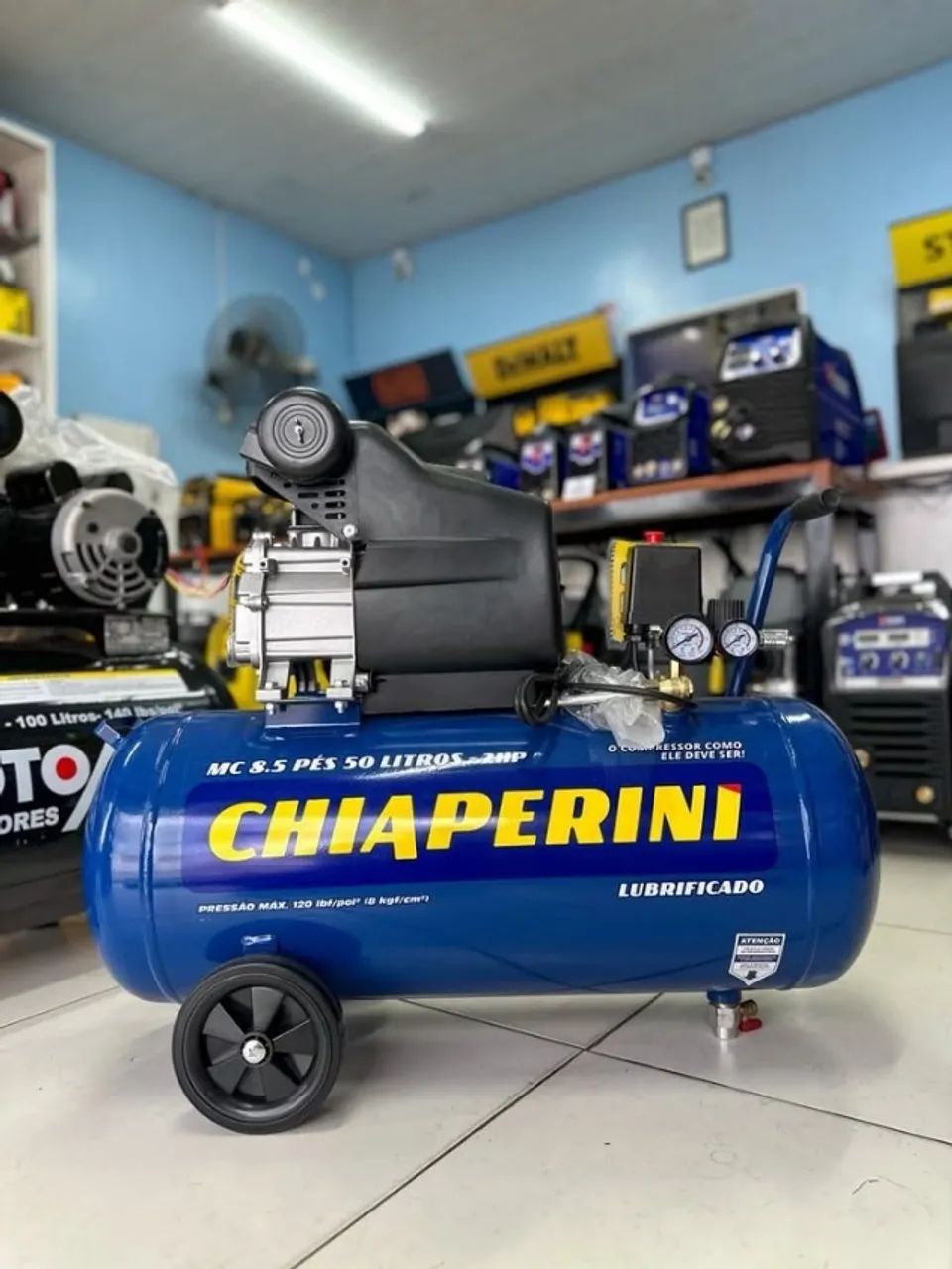 Motocompressor de 50 Litros Chiaperini - Entrega gratis