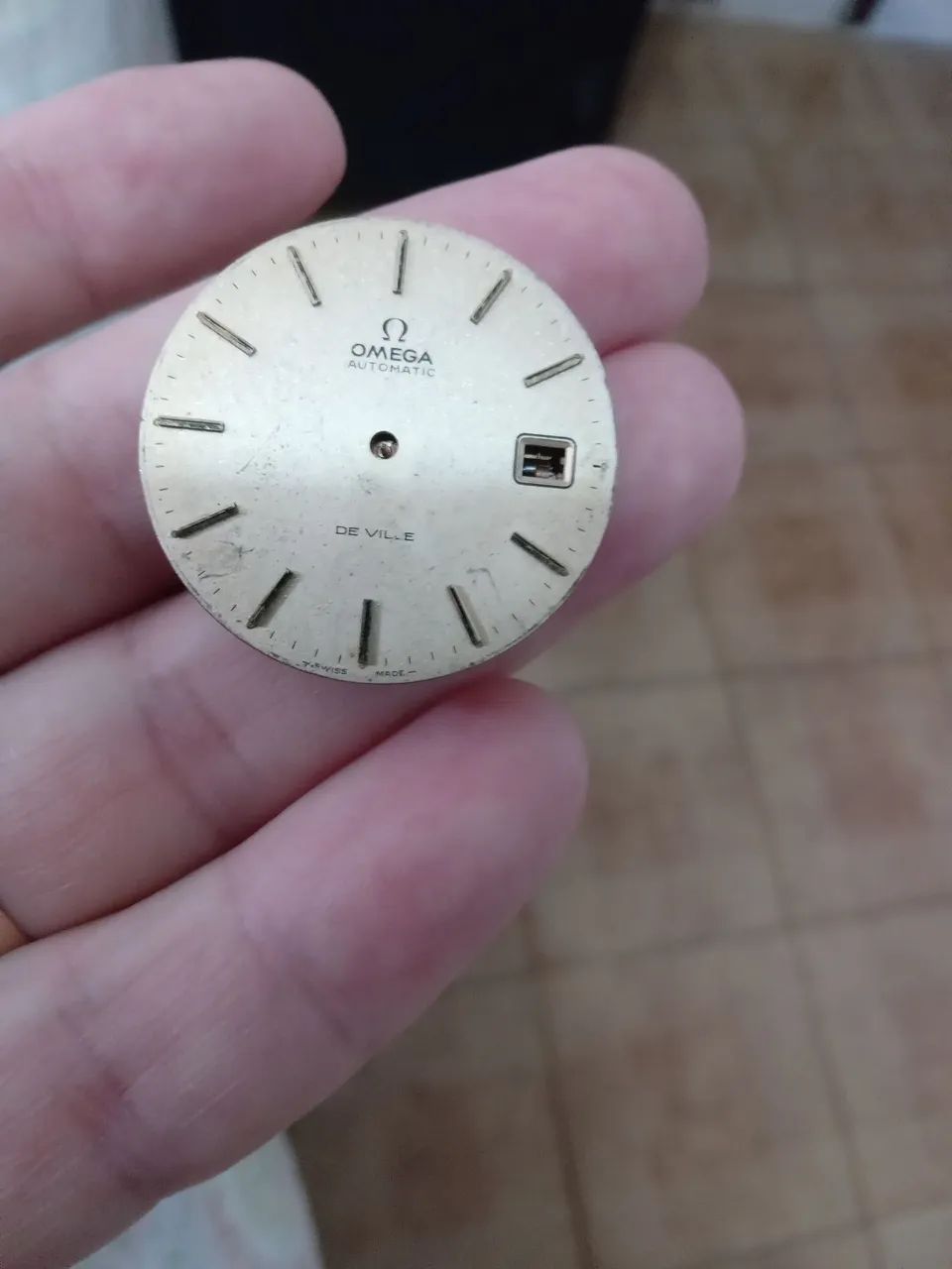 Máquina e mostrador omega 1012 automático projeto e peças 