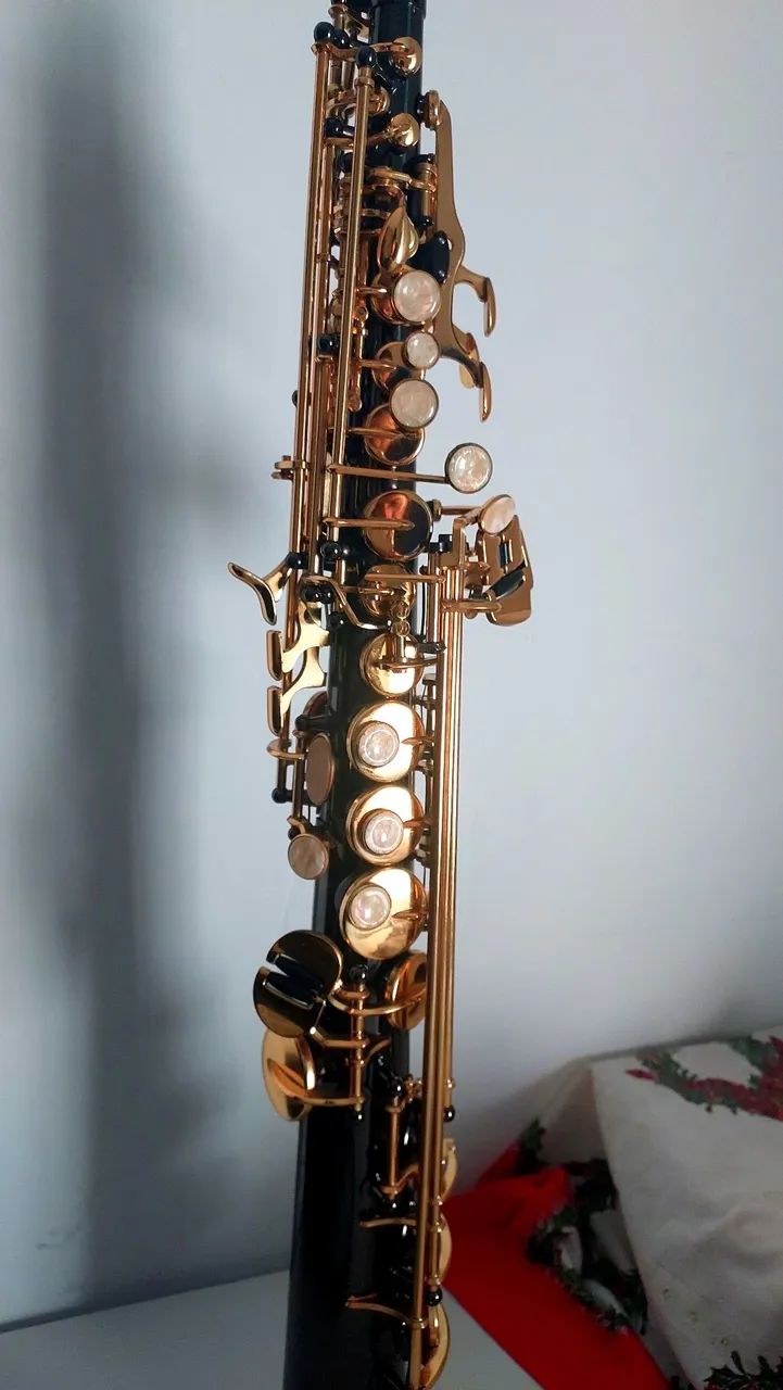 Saxofone Soprano + Boquilha Plastireed SOLID 7 e Palheta Sintética - Foto 2