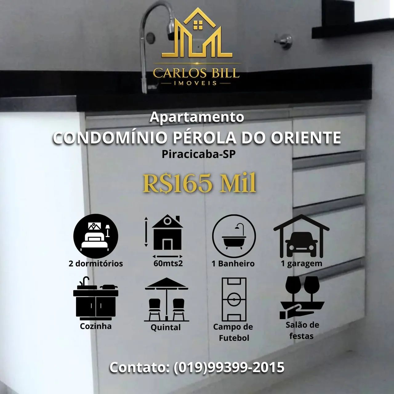 Apartamento Térreo com. Quintal Pérola do Oriente 165 mil