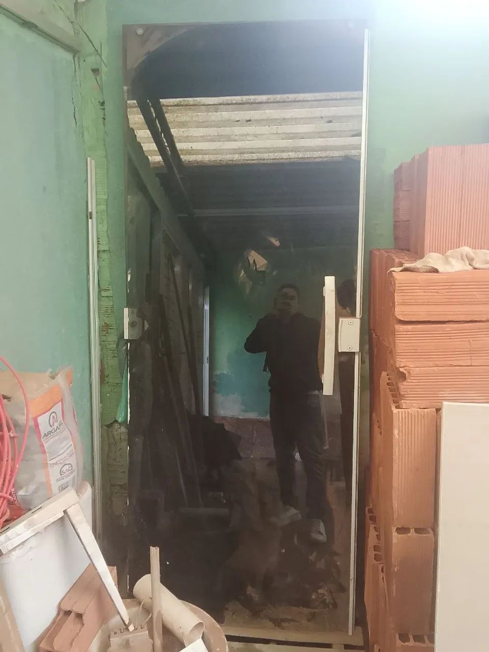Porta de blindex 