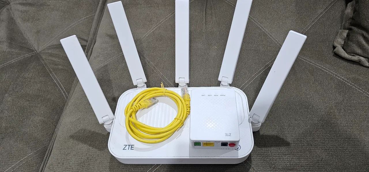Roteador WIFI ZTE e Switch ZTE - Wifi 6 com 5 antenas - Foto 2