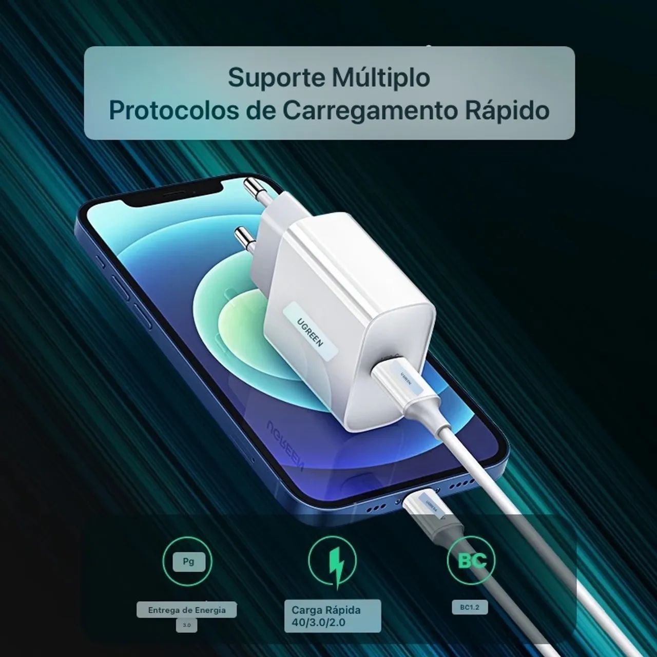 Fonte tipo C ugreen original certificada com entrega grátis  - Foto 5