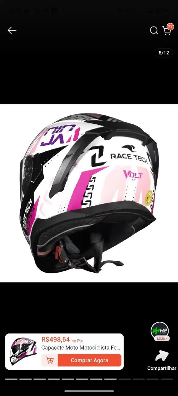 Capacete Race Tech  - Foto 5