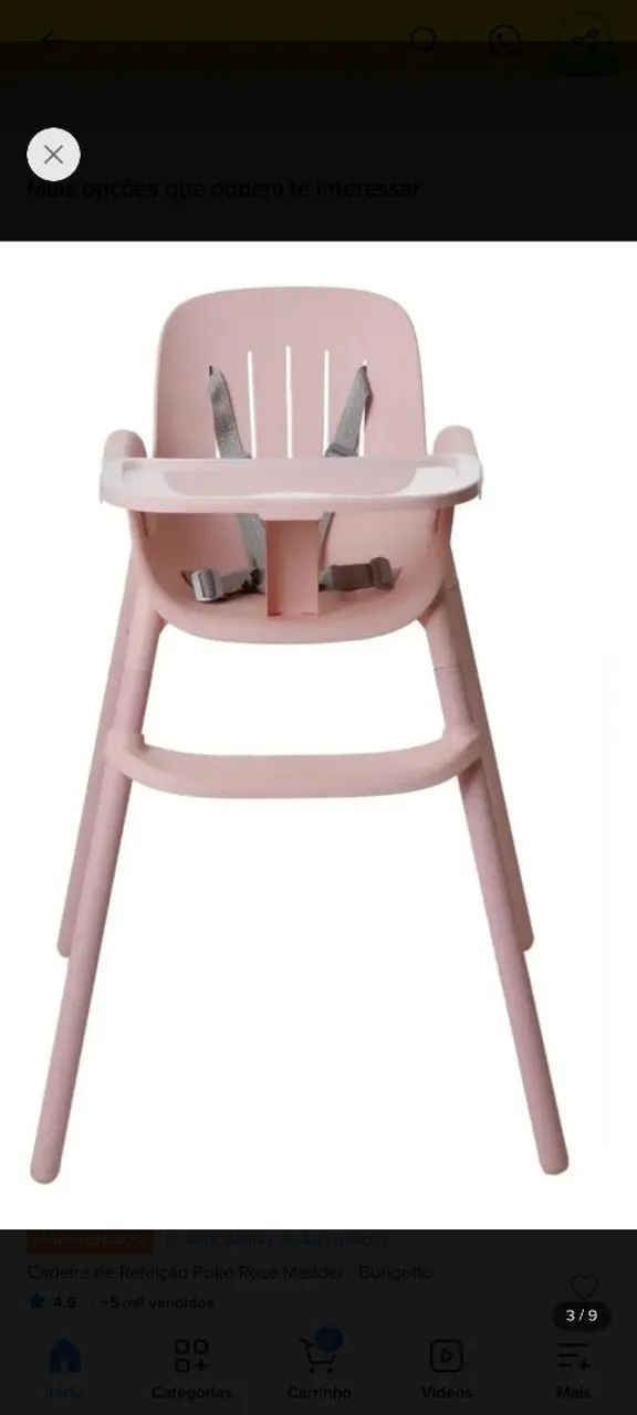 Cadeirinha Infantil burigotto